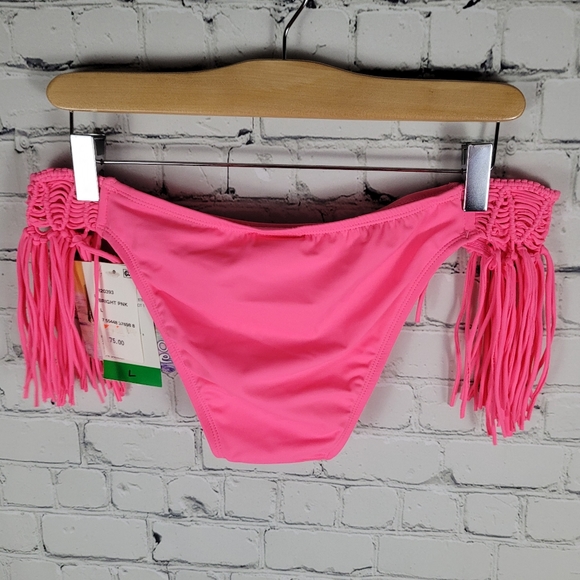 COCO RAVE | Sierra crochet fringe bikini swim bathing suit bottoms - Picture 2 of 10